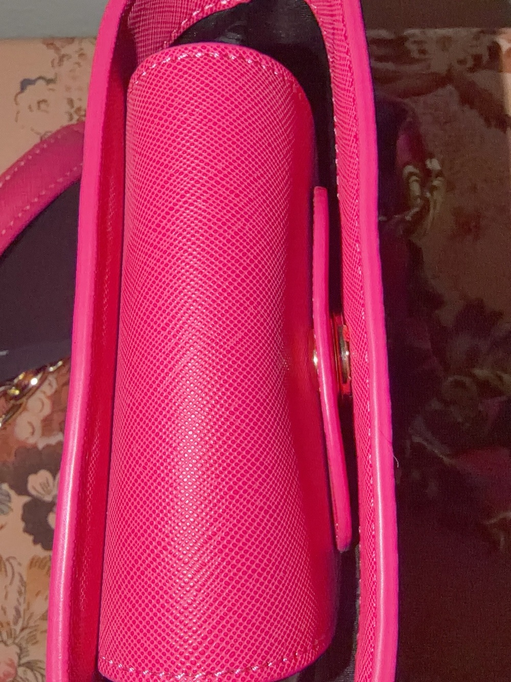 Versace Jeans Couture Hot Pink Mini Bucket Crossbody - Picture 4 of 8